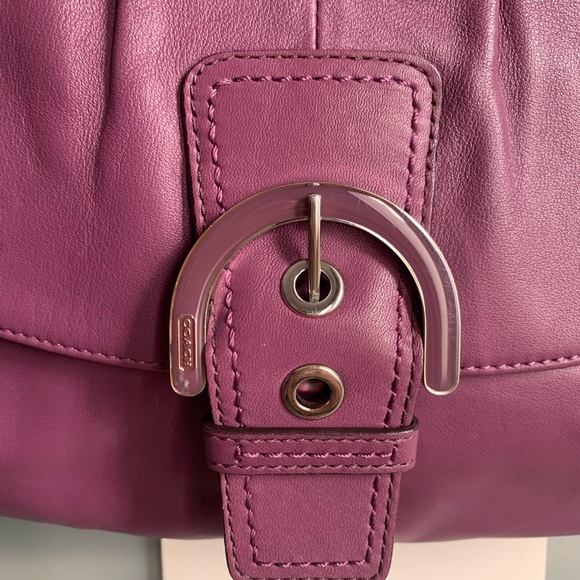 Coach Soho Leather Purse - Purple - Picture 3 of 5